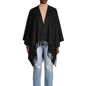 Cashmere Fringe Poncho
